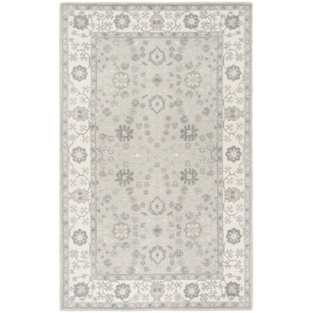 Safavieh 5 x 8 ft. TraditionalRVT-Restoration Vintage Hand Tufted Area Rug Ivory & Silver RVT401G-5